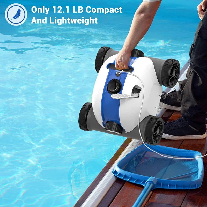 PAXCESS 5000mAh Cordless Pool Cleaner& Suction Pool Cleaner 