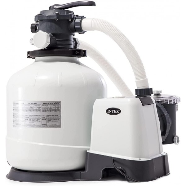 Intex 26651EG Krystal Clear Sand Filter Pump for Above Ground Pools, 16-inch