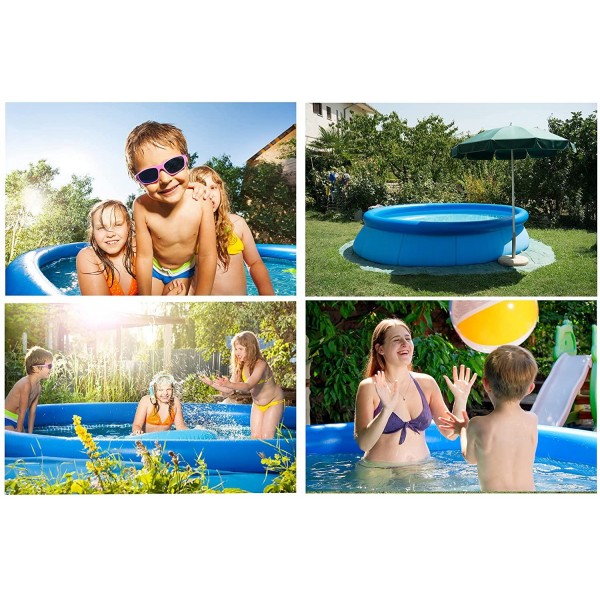 Swimming Pools Above Ground for Family - 12ftx35.4in Inflatable Pool ,Easy to Set Blow up Kiddie Pool, Kids Pools Inflatable Swimming Pool for Backyard, Adults, Family, Outdoor,Garden Lawn