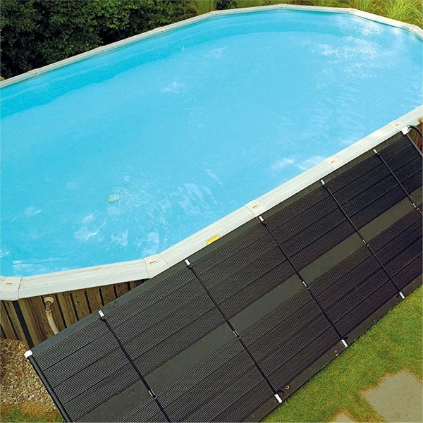 SunHeater Aboveground Pool Heating System, Includes Two 2’ x 20’ Panels (80 sq. ft.) – Solar Heater Made of Durable Polypropylene, Raises Temperature Up to 15°F – S421P, Black