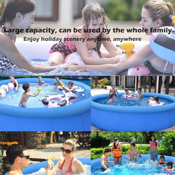 Above Ground Swimming Pools for Adults 12ft x 30in - Outdoor Pool Inflatable Pools for Kids Pools for Backyard - Inflatable Swimming Pool Adult Big Pool
