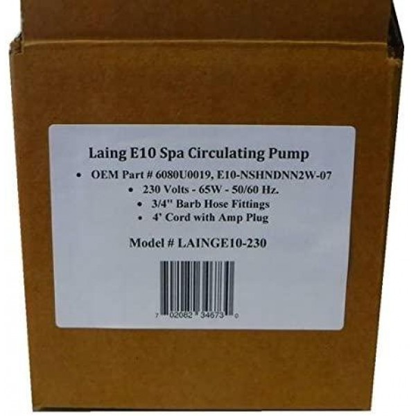 Laing E10 Spa Circulating Pump 3/4