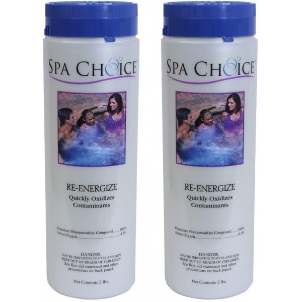 SpaChoice 472-3-3041-02 Re-Energize Hot Tub Shock, 2-Pack