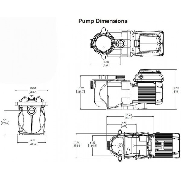 Pentair SuperFlo VS Variable Speed Pool Pump, 342001