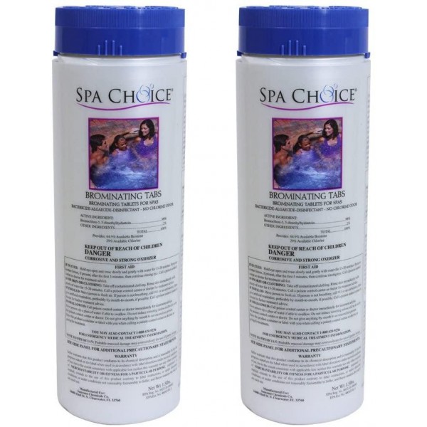 Spa Choice 472-3-3001-02 Tabs Hot Tub Bromine, 2-Pack