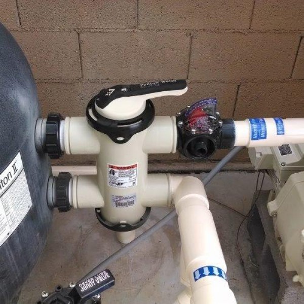 H2 Flow Controls FV-C Control FlowVis 2 x 2.5in. Complete Pool Flow Meter and Check Valve
