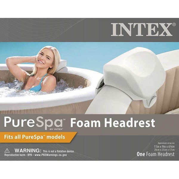 Intex 28409E PureSpa 6 Person Home Outdoor Inflatable Portable Heated Round Hot Tub Spa 85-inch x 28-inch with 170 Bubble Jets, Built in Heat Pump, Soft Foam Headrest, and Cup Holder/Drink Tray