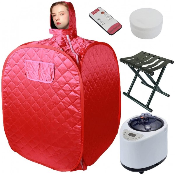 Voraca Portable Personal Sauna with Steamer, for Home Sauna Tent Machine Foldable Chair