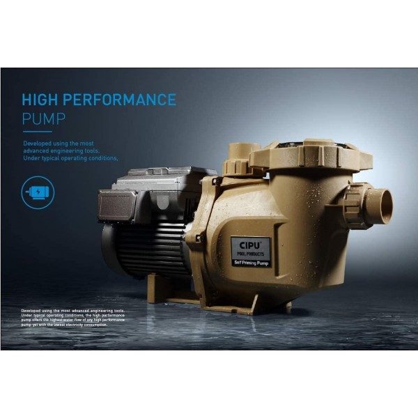 CIPU 1.5HP Variable Speed Inground Pool Pump 230V High Performance Intelligent Control for Swimming Pools All-Weather Water Clean Filter Pump System Replacement ETL Certificated, CSPPV711