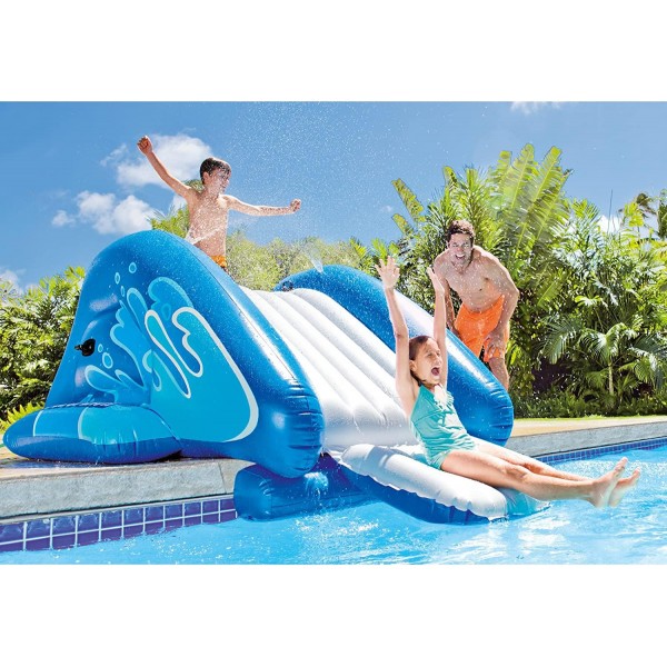 Intex 58849EP Kool Splash Durable Inflatable Play Center Swimming Pool with Built In Sprayers for Kids and Adults, Age 6 and Up
