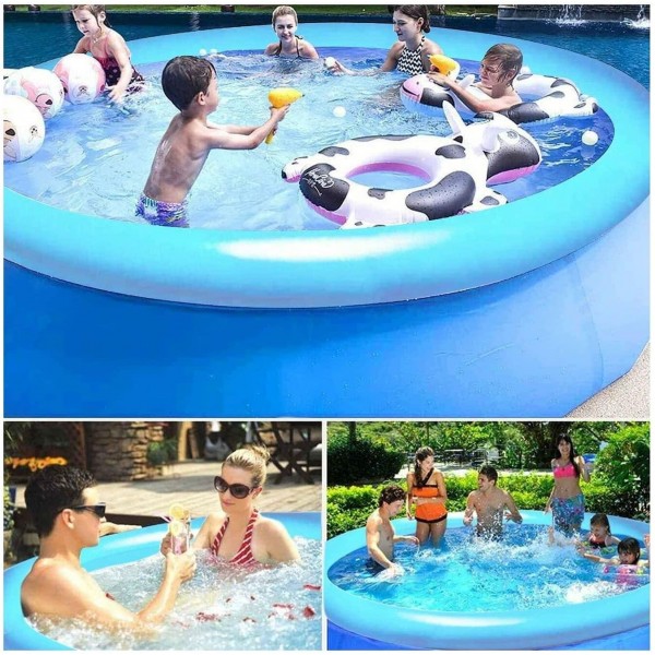 Inflatable Above Ground Pool for Adults - 15FT x 36in Swimming Pool,Swimming Pools Above Ground, Above Ground Pools for Adults,Big Outdoor Pool for Family,Backyard,Garden,Toddler Pool Toys (No Pump)