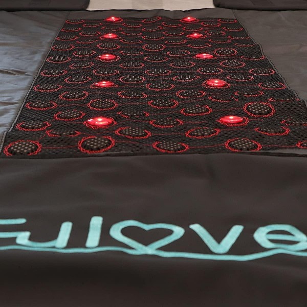 Fulove Upgrade Black Color Tourmaline Stone Far Infrared Sauna Blanket,sunlighten Sauna deep penetrating FIR Heat Infrared Therapy for Various Pain,Infrared saunas at Home,Large Size