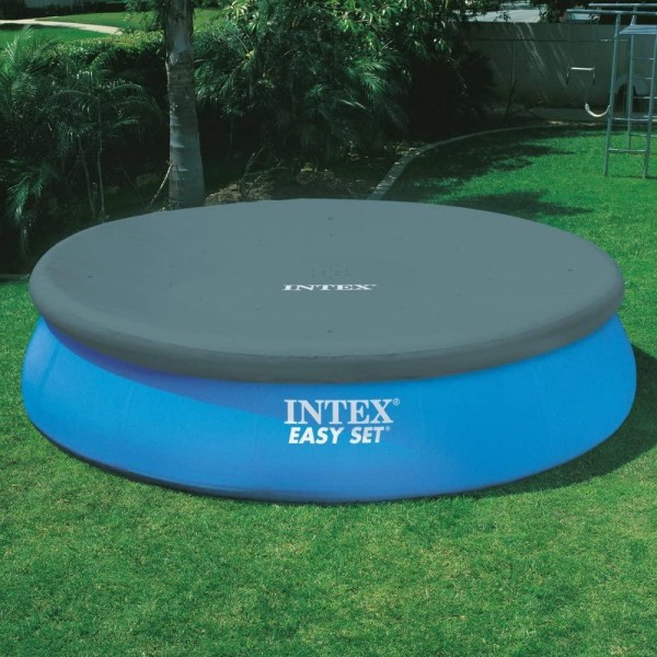 Intex 18ft X 48in Easy Set Pool Set with Filter Pump, Ladder, Ground Cloth & Pool Cover