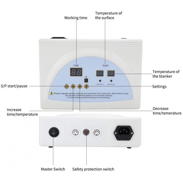 TaTalife Portable Far-Infrared Sauna Blanket, Digital Heat 2 Zone Sauna with Remote Control for Weight Loss Body Shape Fitness Machine US Plug 110V