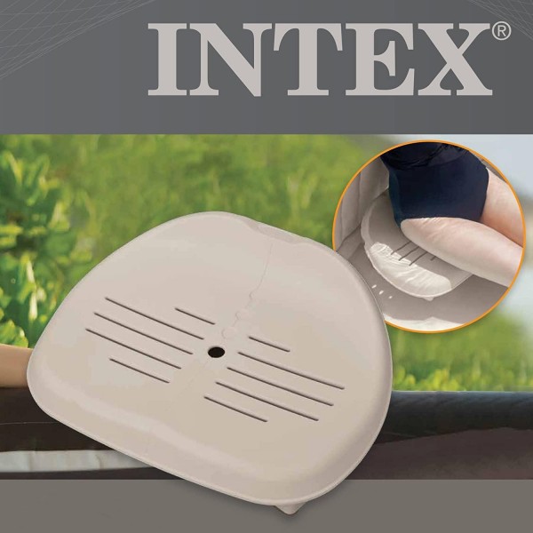 Intex Inflatable Slip Resistant Removable Hot Tub Seat (2-pack) and Accessories