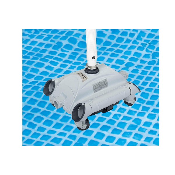 Intex 26651EG 3000 GPH Above Ground Pool GFCI Sand Filter Pump and 28001E Automatic Pool Vacuum