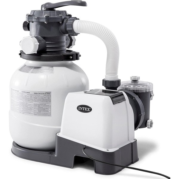 Intex 26645EG Krystal Clear Sand Filter Pump for Above Ground Pools, 12-inch