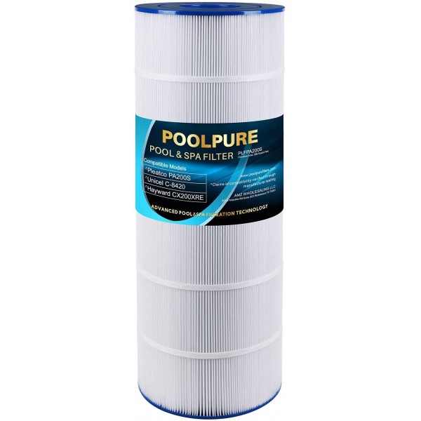 POOLPURE PA200S Filter Replaces Hayward CX200XRE, Hayward SwimClear C200S,Filter Cartridge 1 Pack