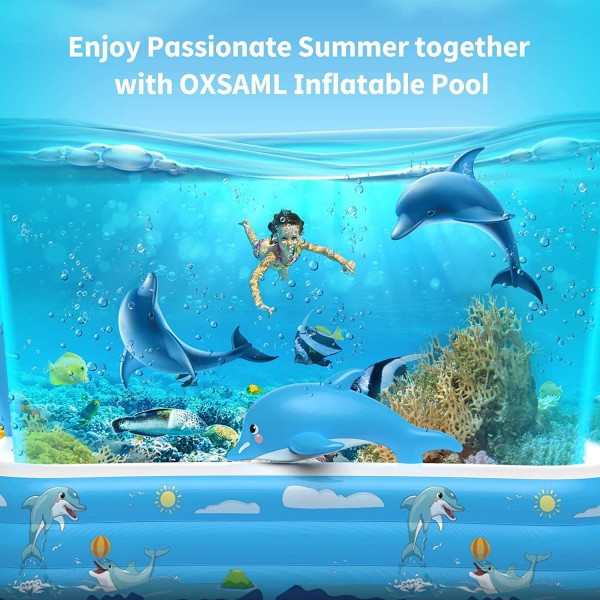 Inflatable Pool for Kids Family Oxsaml 98
