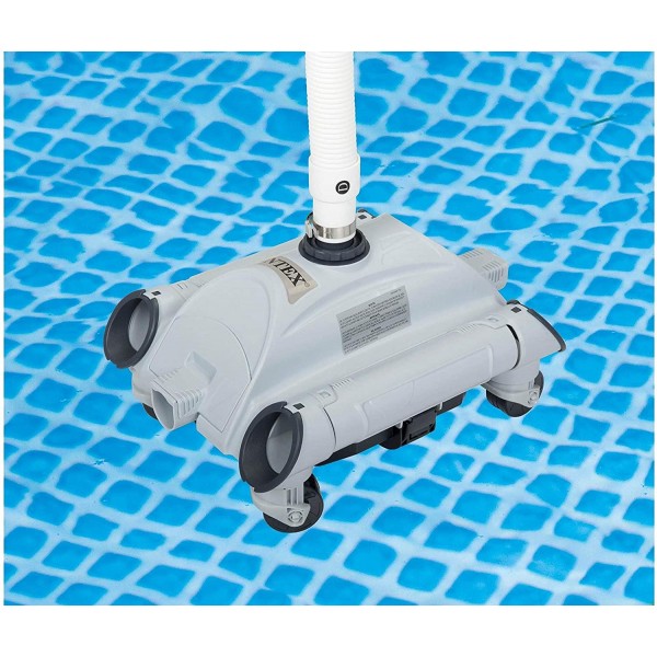 Intex 2100 GPH Above Ground Pool Sand Filter Pump w/ Automatic Pool Vacuum