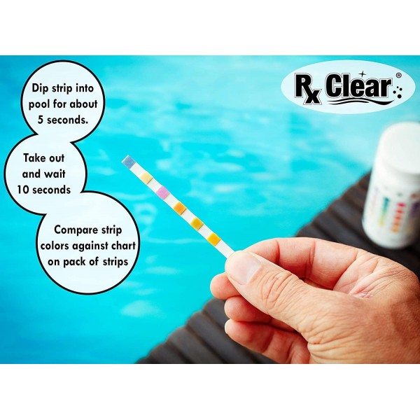 Rx Clear 3-Inch Individually Wrapped Chlorine Tablets | One 25-Pound Bucket | Use As Bactericide, Algaecide, and Disinfectant in Swimming Pools and Spas | Slow Dissolving and UV Protected