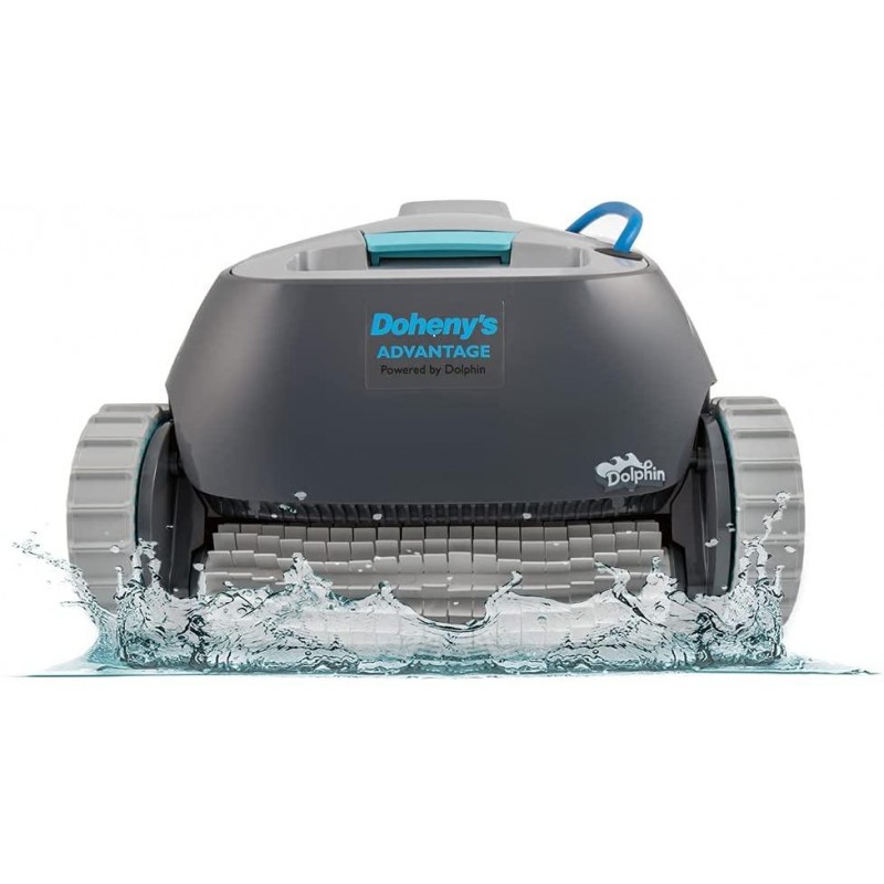 Ideal for Above/In Ground Swimming Pools up to 33 Feet Powerful Suction to Pick up Small Debris Cleaner DOLPHIN Advantage Robotic Pool Vacuum Easy to Clean Top Load Filter Basket… 