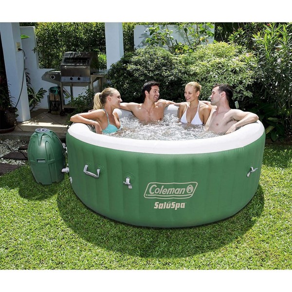 Coleman SaluSpa 6 Person Inflatable Spa Bubble Massage Hot Tub (2 Pack)