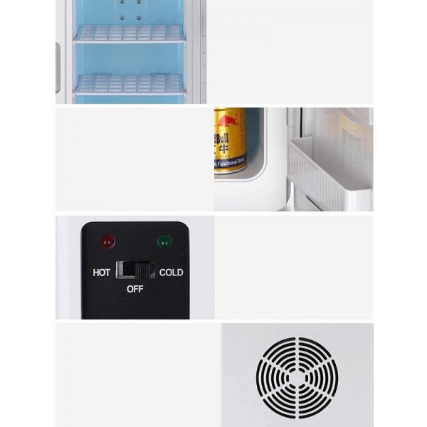 BJL Car Refrigerator-20L Mini Refrigerator Portable Student Dormitory Household Refrigerator Freezer Car Dual-use Refrigeration Small Refrigerator Car Refrigerator (Color : B)