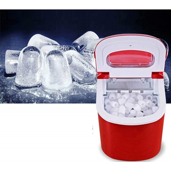HSTFⓇ Ice Machine Desktop ice Machine | ice Cubes in 10 Minutes | no Pipes Required | 2.2L Tanks