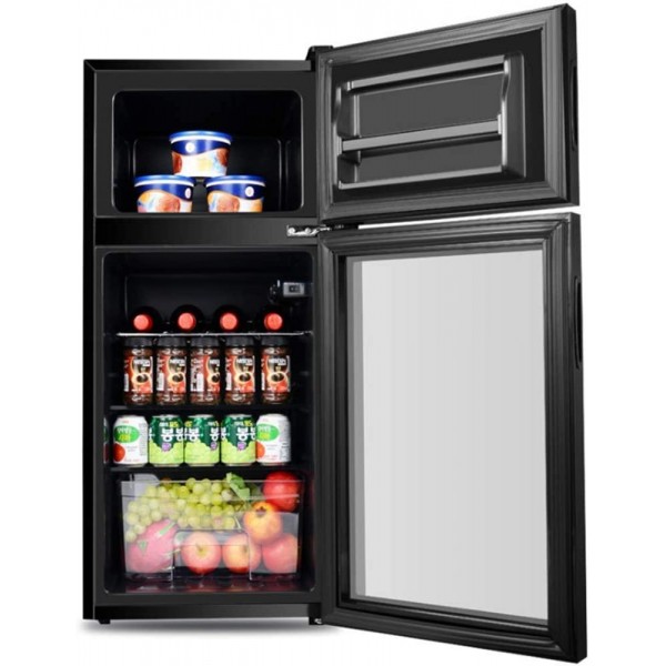JLFTF Mini Refrigerator Small Compact Under Counter Refrigerator Mini Fridge for Bedroom for Fridge Freezer Cooler Unit for Dorm Or Apartment with
