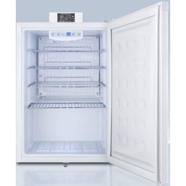 Summit Appliance FF31L7NZ Compact Commercially Approved Nutrition Center Series All-refrigerator in White Exterior with Front Lock, Digital Temperature Display and Digital Thermostat