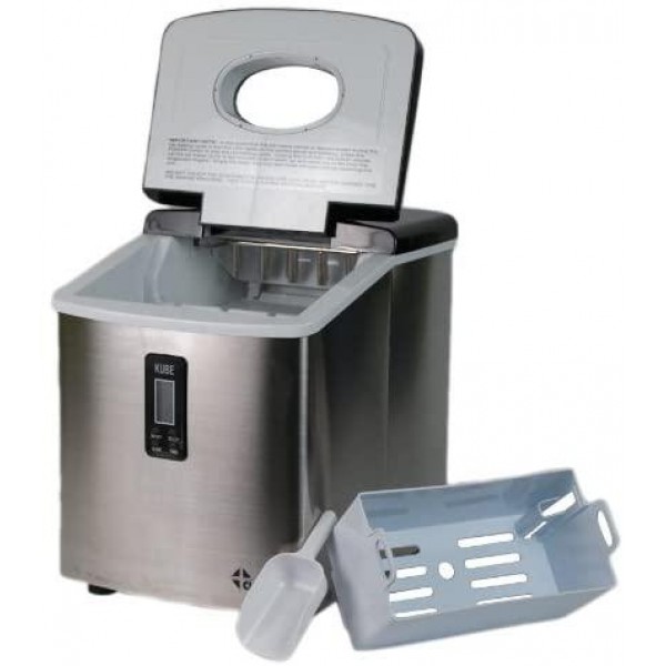 Chard IM-12SS, Ice Maker with LCD Display, Stainless Steel, 26 lbs. of Ice Per Day