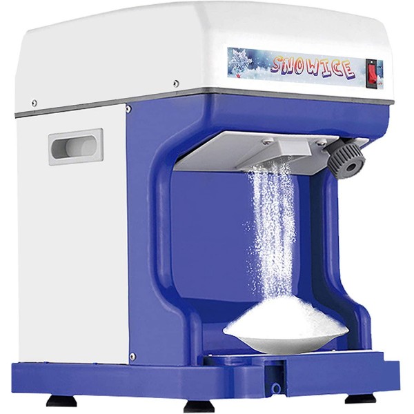250W Slush Drink Maker Machine, 1400 r/min Big Electric Shaved Ice Maker, Adjustable Thickness Snow Cone Maker, CE/FCC