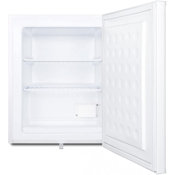 Summit Appliance FS30L7PLUS2 Compact Commercially Listed All-Freezer with Manual Defrost, Adjustable Thermostat, Removable Shelves, Flat Door Liner, NIST Calibrated Thermometer and Lock
