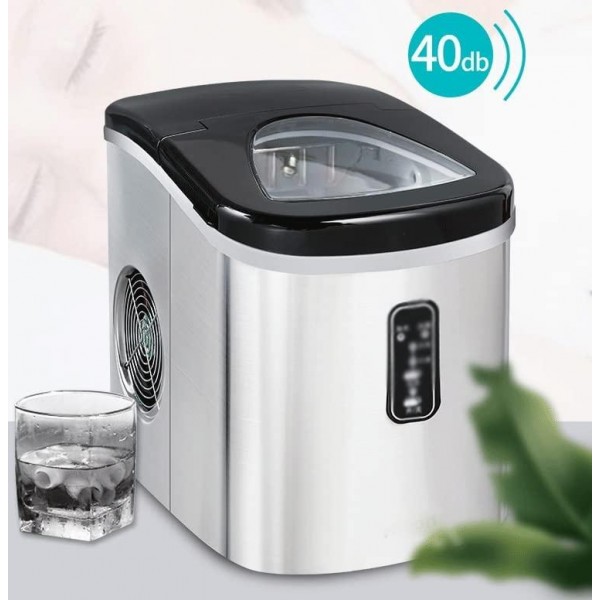 LYKYL Ice Maker Mini Domestic Stainless Steel Table Top Manual Commercial Bar Ice Making Machine