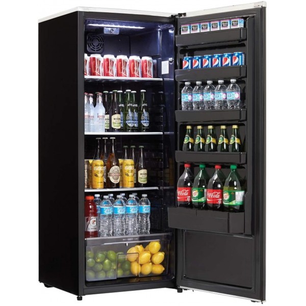 Danby DAR110A3MDB 11 Cu. Ft. Apartment Basement Sized Contemporary Classic Refrigerator with 3 Adjustable Glass Shelves and Bottle Storage, Black