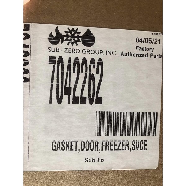 Sub Zero Freezer Door Gasket Models 550 650 7042262 | Original Sub Zero Part | Made in the USA, White