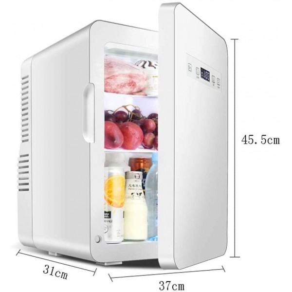 BJL Car Refrigerator-22L Refrigerated Frozen Car Mini Refrigerator Home Dormitory Apartment Car Dual-use Energy-Saving Portable Small Refrigerator Car Refrigerator (Color : Household)