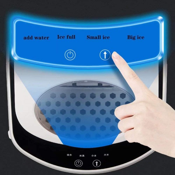 HSTFⓇ Ice Maker • Ice Cube Machine • Ice Cube Maker • LCD Display • 98W • 15kg / 24h • 3 Cube Sizes • LED Lighting •