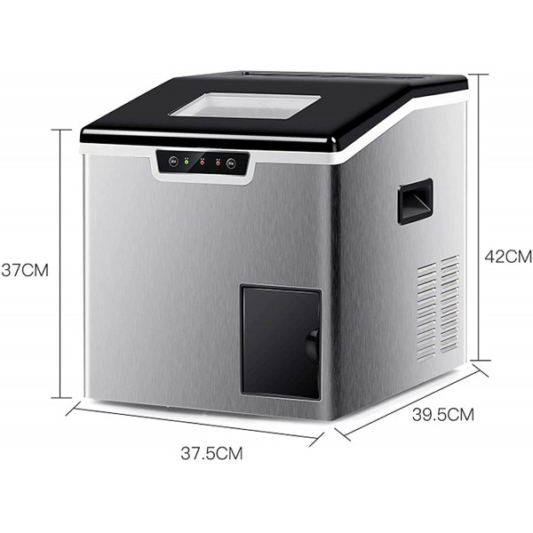 400W 2 in 1 Ice Maker Machine, 35KG/24H Portable Crushed Ice Maker, Electric Countertop Ice Shaver Machine, CE/FCC