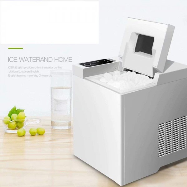 HSTFⓇ I Counter Top Ice Machine, Small/Large 2 Size Selection, 15kgIce in 24H, LED Display, No Plumbing Required, 1.3 L