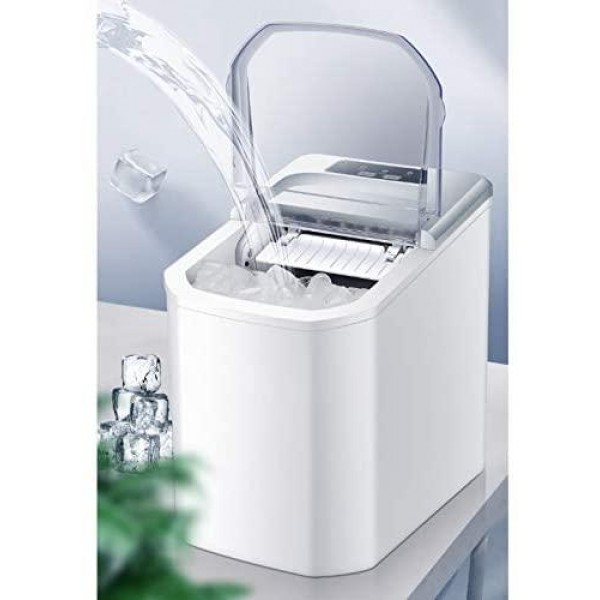 LYKYL 15KG Portable Automatic Ice Maker, Household Bullet Round Ice Make Machine for Family, Bar,coffee Shop (Color : C)