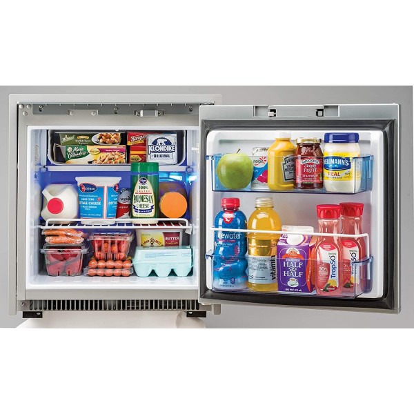 Norcold NR751SS Refrigerator (120AC/220AC 12DC/24DC, HiTmpCut Built-in Self Venting, High Voltage Requires Power Cord, Stainless Steel)