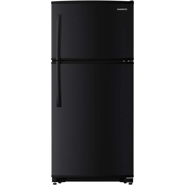 Daewoo RTE18GSBCD Top Mount Refrigerator, 18 Cu.Ft, Black
