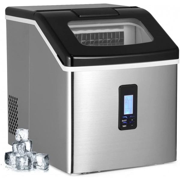 SOUKOO Ice Maker Countertop with 40lbs/Day (18F-Pro)…
