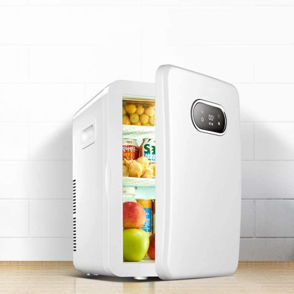 BJL Car Refrigerator-20L Mini Refrigerator Car Home Hot and Cold Dual-use Small Refrigerator Single Student Dormitory Cosmetics Beverage Refrigerator Car Refrigerator (Color : White)
