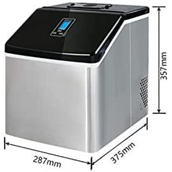 CDQYA Ice Maker Home Small Automatic Ice Machine Large Capacity 24h Ice Machine Commercial Milk Tea Shop