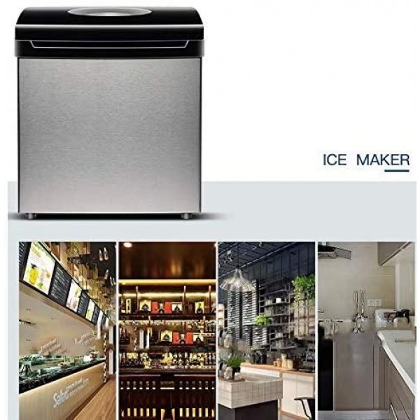 Ice Maker Machine - Counter Top Ice Machine - New Compact Model - No Plumbing Required - 25kg Ice in 24 Hours