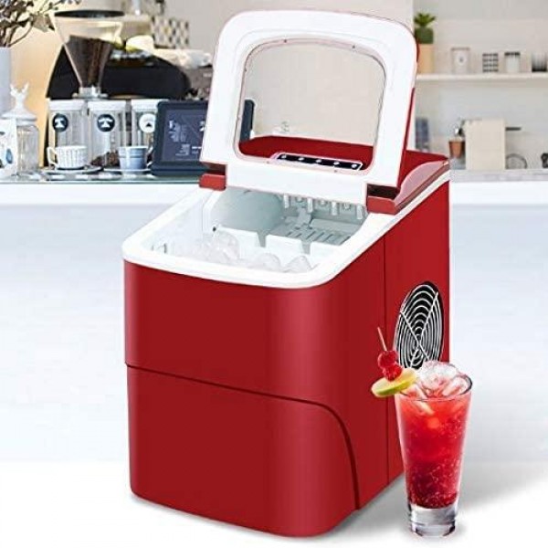 LYKYL 15KG Commercial/Household Ice Maker Milk Tea Shop/Cafe/Cold Drink Shop Ice Cube Machine Stainless Steel Ice Machine