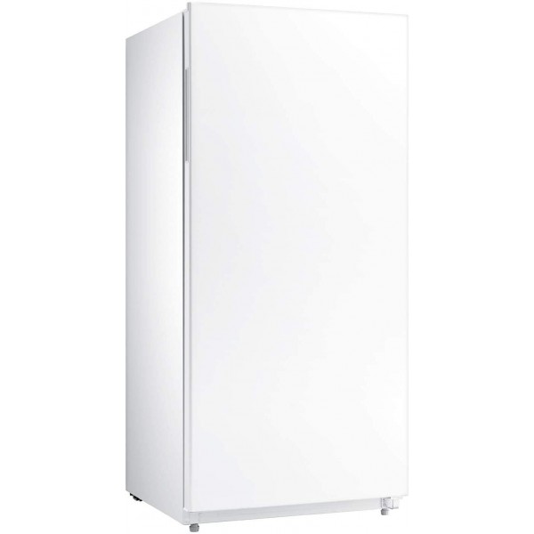 Smad Upright Freezer 13.8 Cu.ft with Freezer/Refrigerator Conversion Single Door Recessed Handle Freestanding for Home Kitchen, Restaurant, White